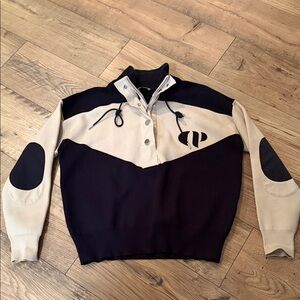 Stylish Black and Cream Women's Sweater